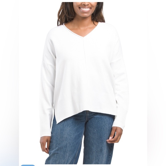 FRENCH CONNECTION Baby Soft V-Neck Sweater - Picture 1 of 2